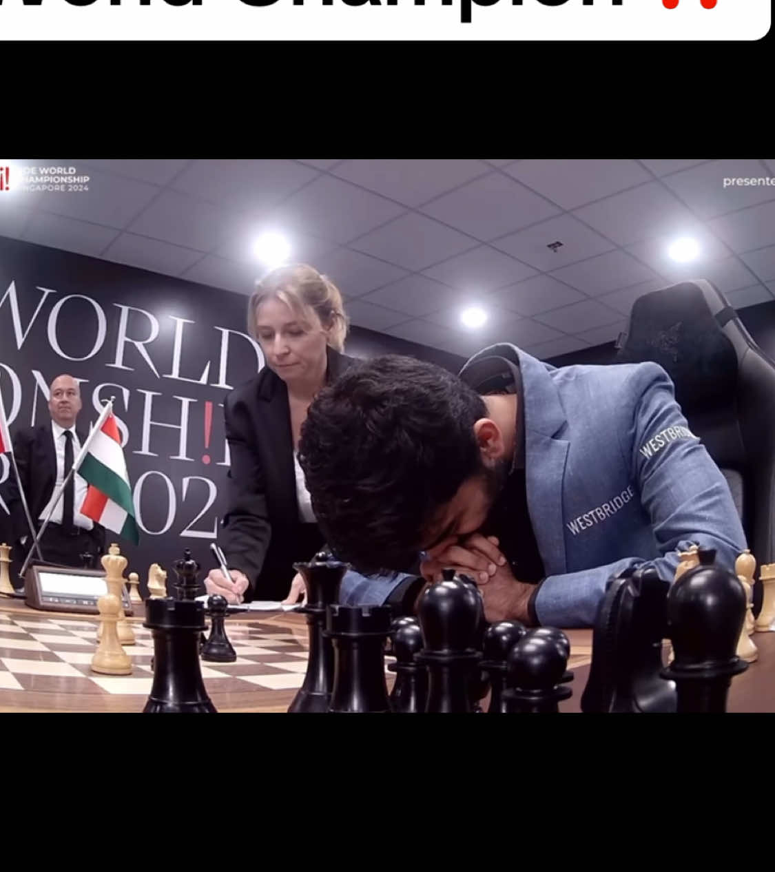 Gukesh becomes the new World Champion‼️‼️#1#1He beats Ding Liren #1#100k #chess #chesscom #magnuscarlsen #gukesh #dingliren 