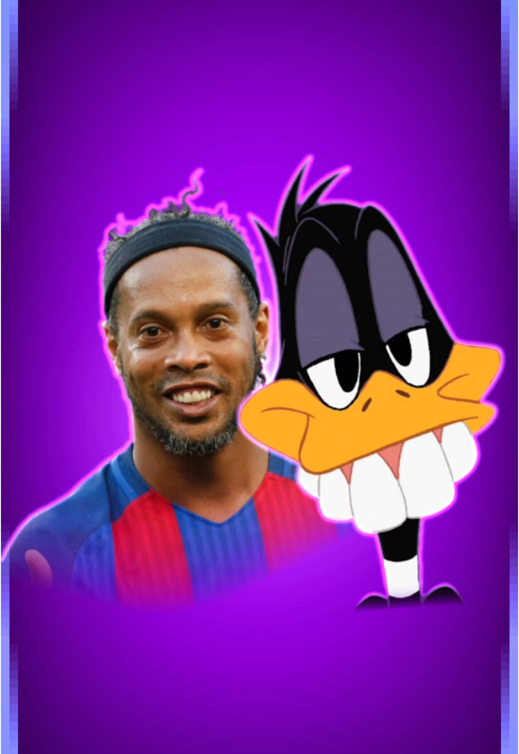 Ronaldinho + Patolino 🦆✨ #art #cavaumafalta #edit