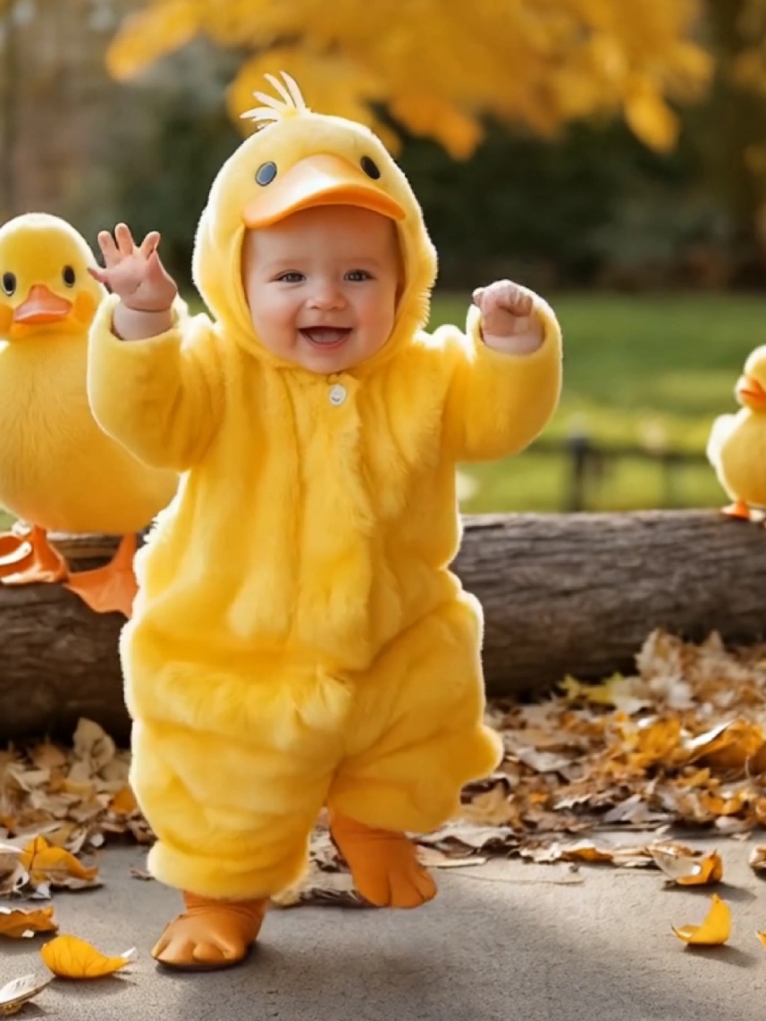 Cute baby in duck costume dancing #viral #kids #kidsoftiktok #AI #babytiktok #babylove #cutebaby #fyp #foryou #forkids #babydance #funnydance #usa 