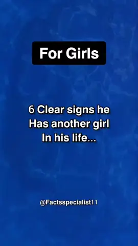 6 Clear Signs He Has Another Girl In His Life… #shafiqafg #factsspecialist11 #trending #facts #fyp #usa🇺🇸 #usatiktok #foryoupage❤️❤️ 