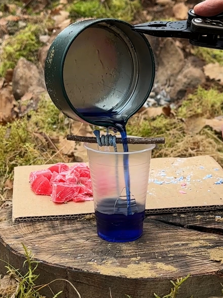 Amazing Lifehacks: Budget-Friendly Night Lamp from Old Wax and a Bottle. #survival #ideas #skills #lifehacks #bushcraft #Outdoors #forest #camping 