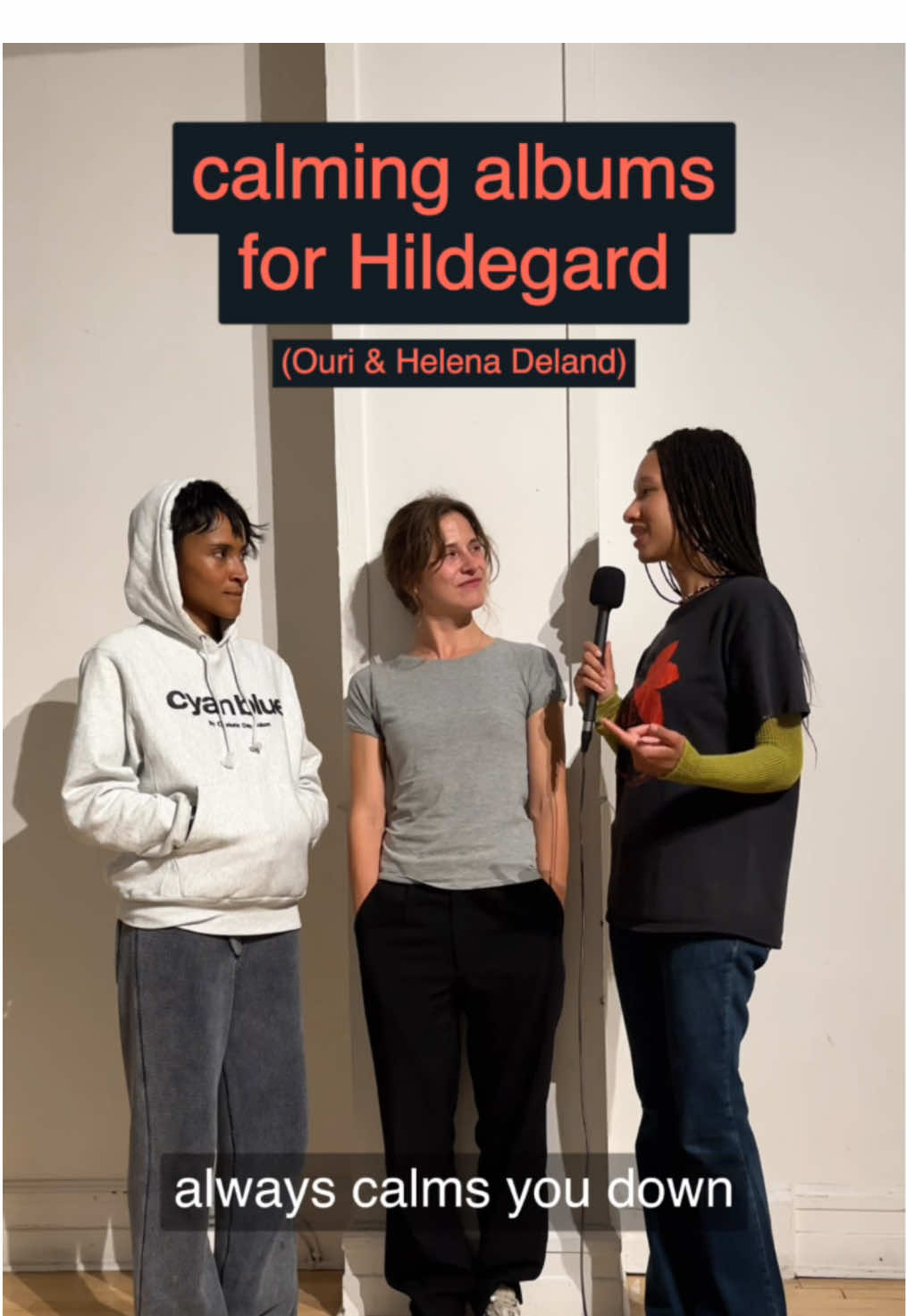 chatted with ouri & helena deland (together as hildegard) back in september at @POP Montreal :) #hildegard #ouri #helenadeland #sayagray #seaoleena 
