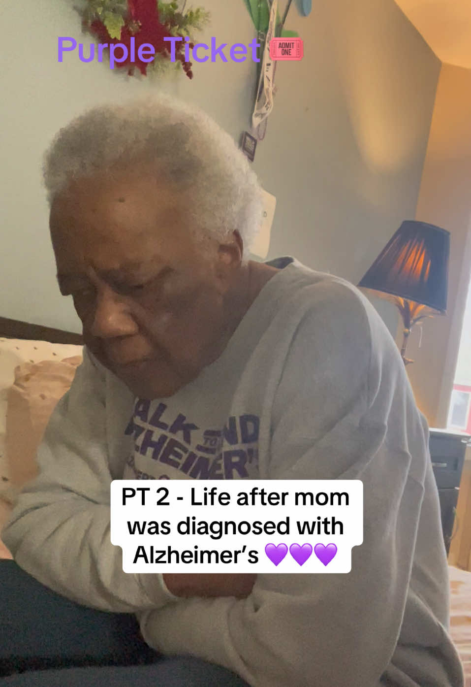 #alzheimersawareness #livingwithalzheimers #alzheimerssuck #alzheimerssucks💜 #caregiversoftiktok #ilovemymom #caregiverlife #purpleticketrewards #purpleticket #purpleticketteamwork #teamworkmakesthedreamwork 