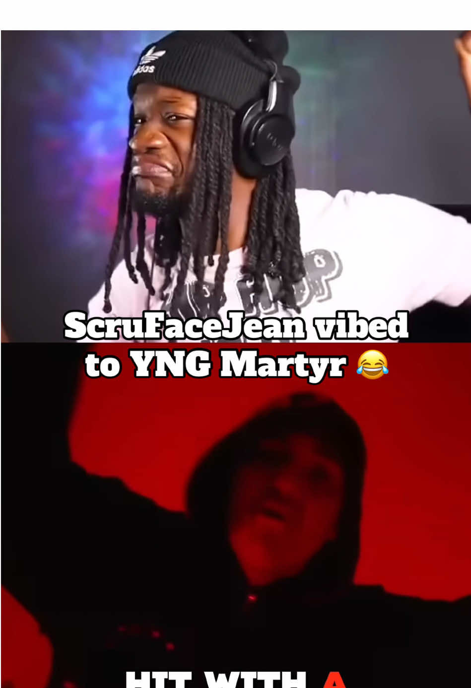 ScruFaceJean vibed to YNG Martyr 😂 #scrufacejean #yngmartyr #martyr