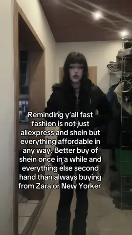 Dont stress yourself, most people judging buy fast fashion too just not shein. Yea shein is probs worst but that doenst mean what you buy is good so y‘all gotta stop judging and pressuring and instead encourage #fyp #07 #fy #alternative #alt #casualgoth #alternativecommunity #fastfashion #shein 