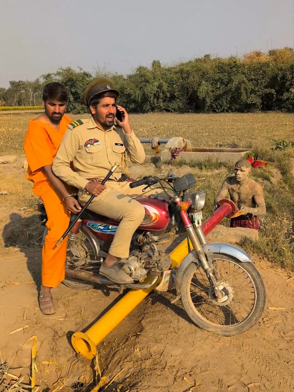 Part 2| The Police Men Vs Water Pipe 😱 Wait End..#foryou #viral #viraltiktok 