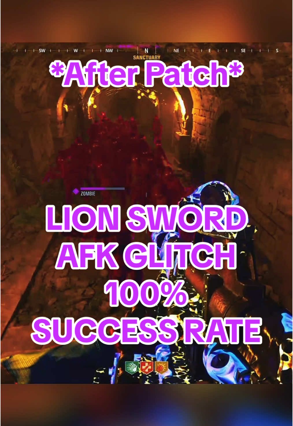 *After Patch* LION SWORD AFK SOLO GLITCH‼️ 100% SUCCESS RATE (EASY LEVEL 1000) #BO6 #blackops6 #citadelledesmorts #blackops6zombies #callofduty