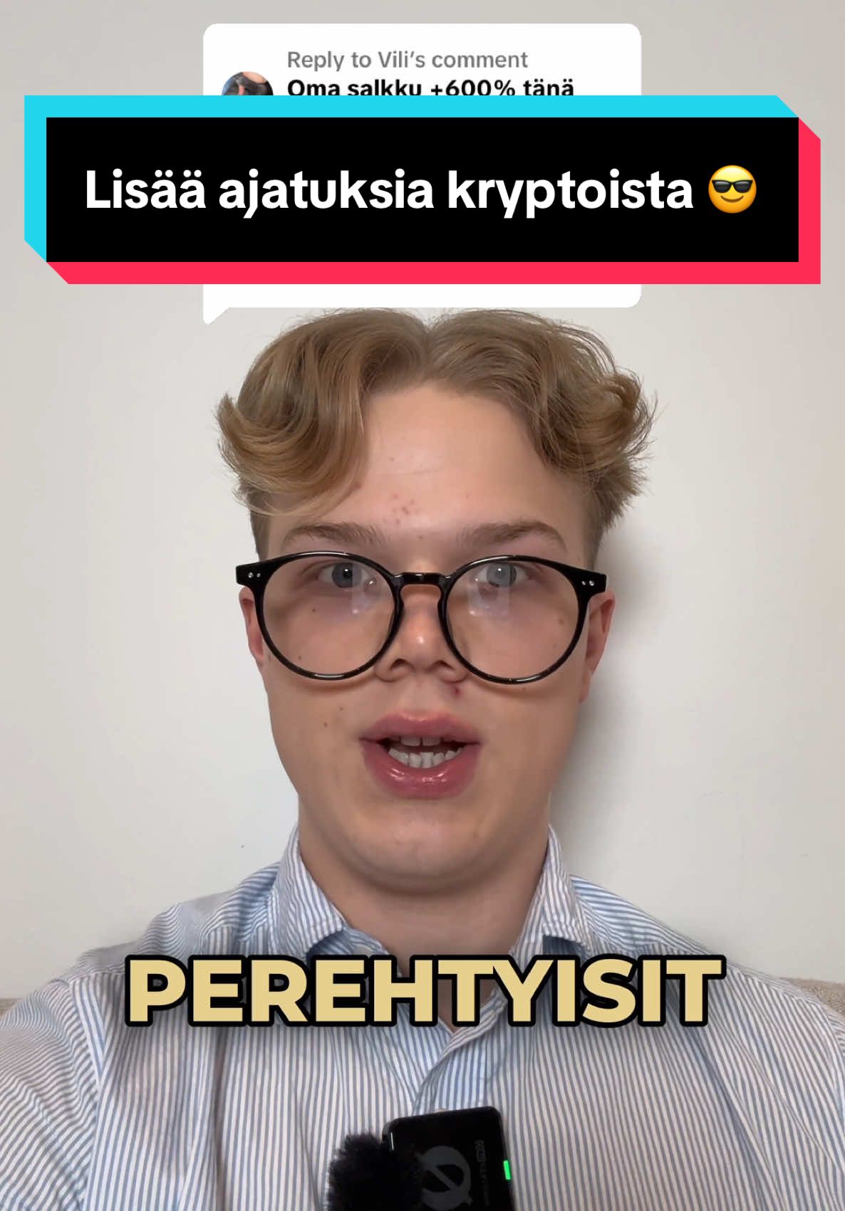 Replying to @Vili  Pitää ensin tienata rahaa, ennen kuin voi sijoittaa sitä.  Siksi mä panostan täysillä bisnekseen, se on mulle paras keino rakentaa varallisuutta pitkällä aikavälillä. 😎💪 Tämän takia aika tai kiinnostus ei tällä hetkellä riitä kryptoihin perehtymiseen. 🙏 #sijoittaminen #kryptot #bitcoin #menestys #raha #inspiraatio #motivaatio #bisnes #yrittäjä #yrittäjyys 