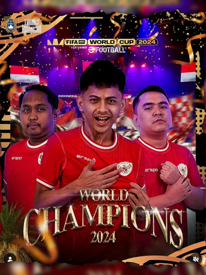 Indonesia won the championship in the tournament #fewcefootball after defeating Brazil #fewcefootball #console #FIFAe #timnasindonesia #fifaeworldcup #indonesia #efotball 