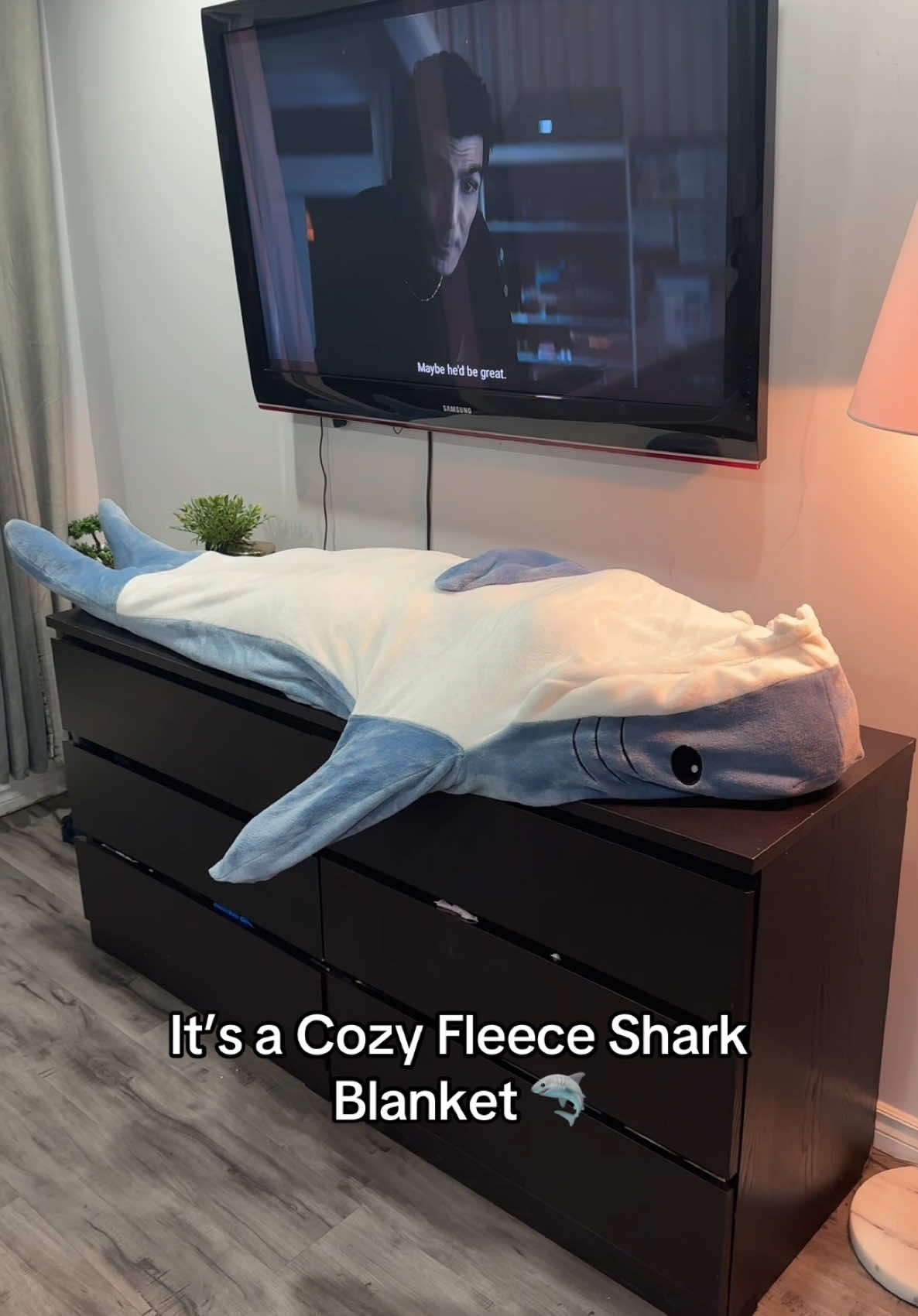 She’s my love 🥹🤍 #trending #viralfinds #viral #couplegoals #cozyshark #sharkblanket #foryoupage #fy 