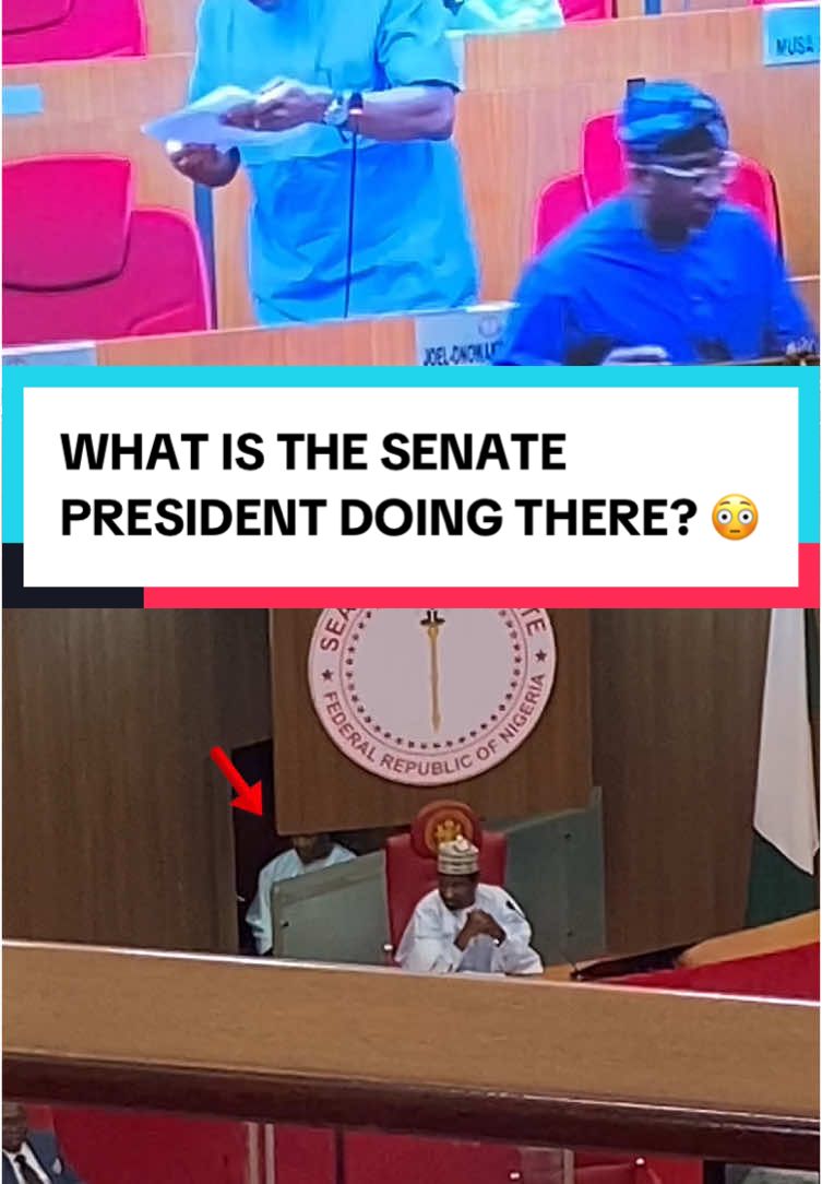 What is the Senate President doing there ? #nationalassembly #trending #houseofrepresentatives #senate #iretikingibe #senatorgodswillakpabio #senatepresident #taxbill #viral #akwaibom #kano #plenary 