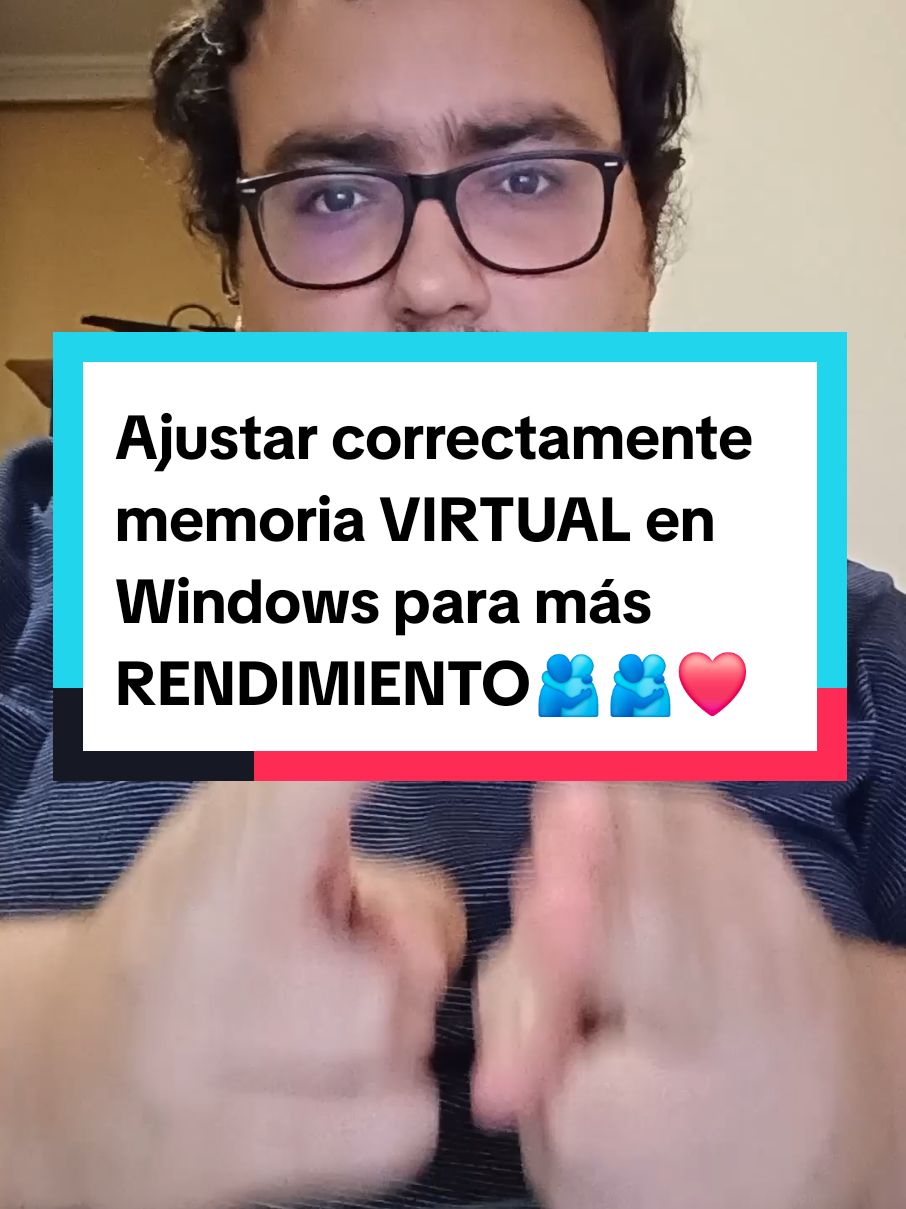 Ajustar correctamente memoria VIRTUAL en Windows para más RENDIMIENTO🫂🫂❤️ #windows #windows10 #windows11 #fps #fpsboost #fps女子 #fyp #foryou #parati 