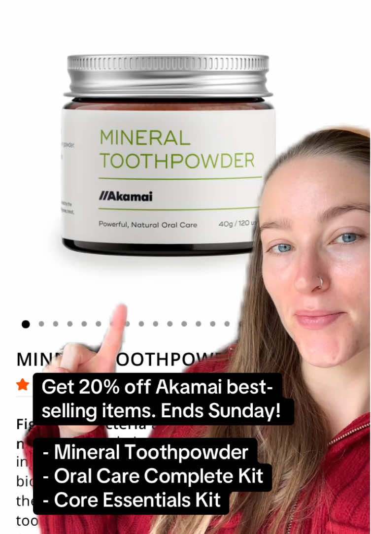 3 of our best-sellers are 20% off now thru Sunday! Give your loved ones the gift of good health and get 20% off Akamai Mineral Toothpowder, our Oral Care Complete Kit, and our Core Essentials Kit!  #Detox #HealthySwaps #HolisticOralCare #MineralToothpowder #AkamaiBasics