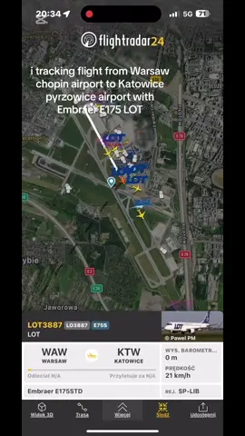 tracking flight #lot #Runway #chopin #airport #taxi #dc #katowice #warszawa #samolot #airplane 