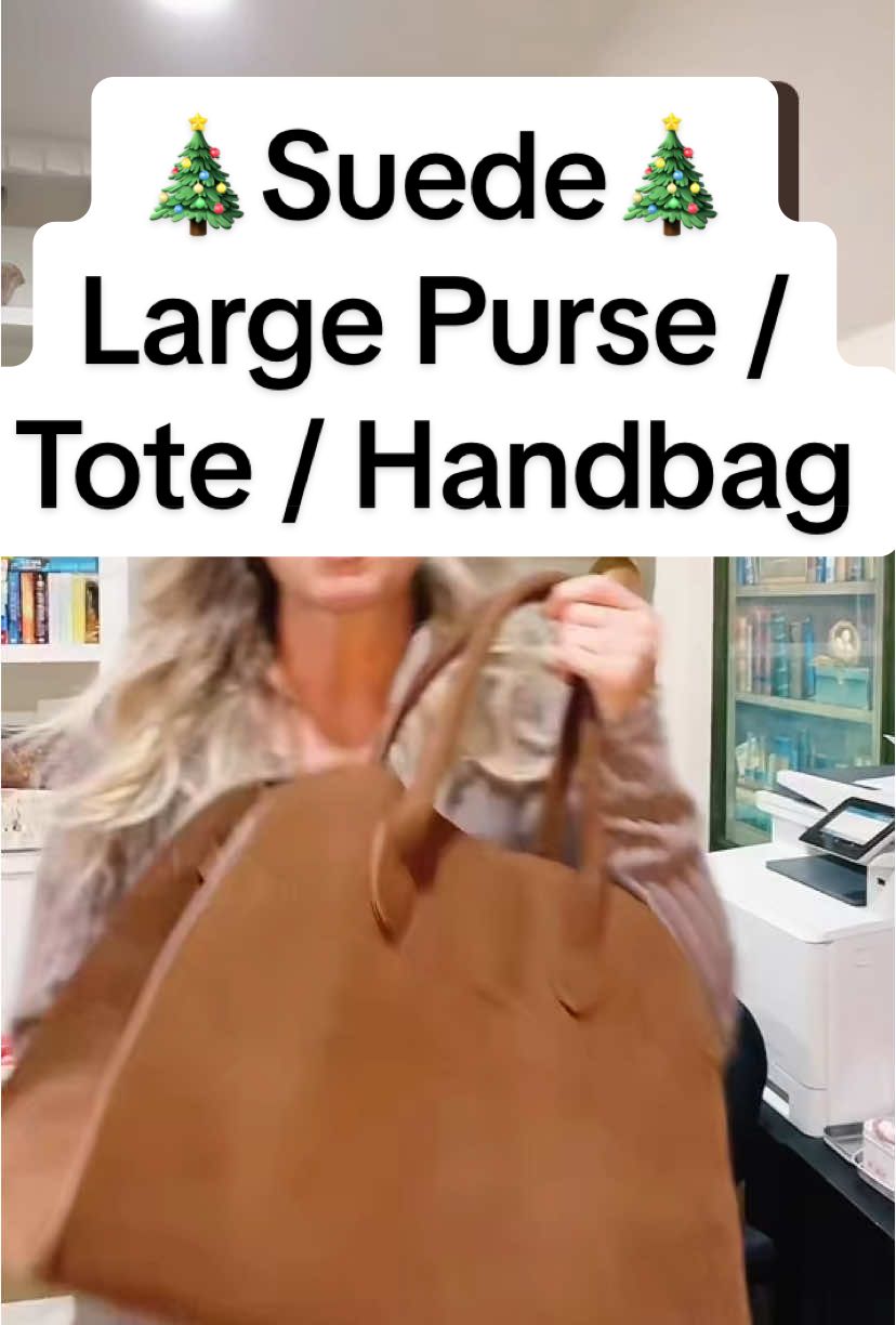 #creatorsearchinsights  Large suede purse / tote / handbag for women Very roomy with 3 inside pockets, organizer not included #purse #handbag #womenstote #womenover50 