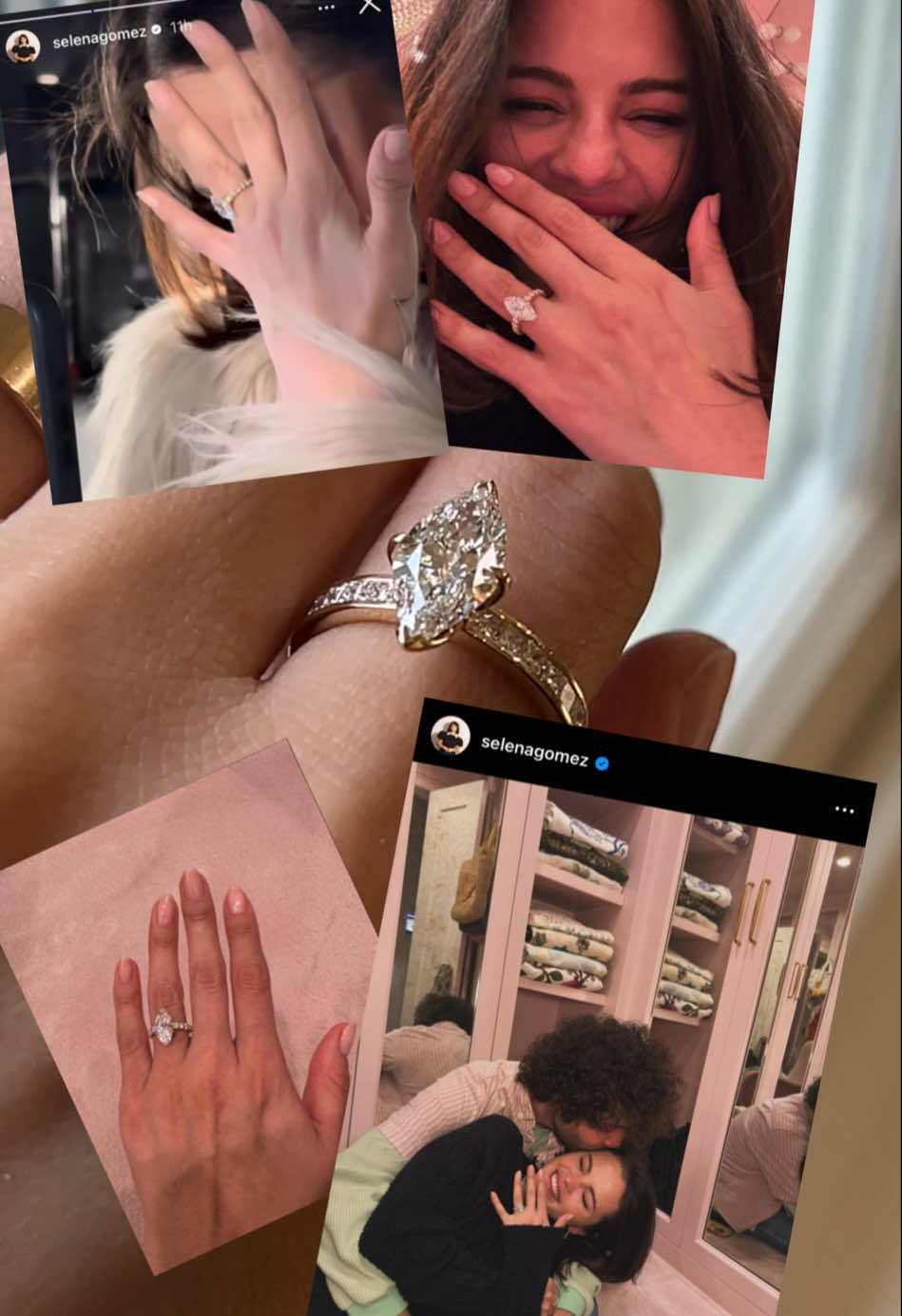 I’m a marquise diamond ❤️ @Selena Gomez has our hearts #marquisediamond #selenagomez #selenagomezedit #bennyblanco #engagementring #goodforyou 