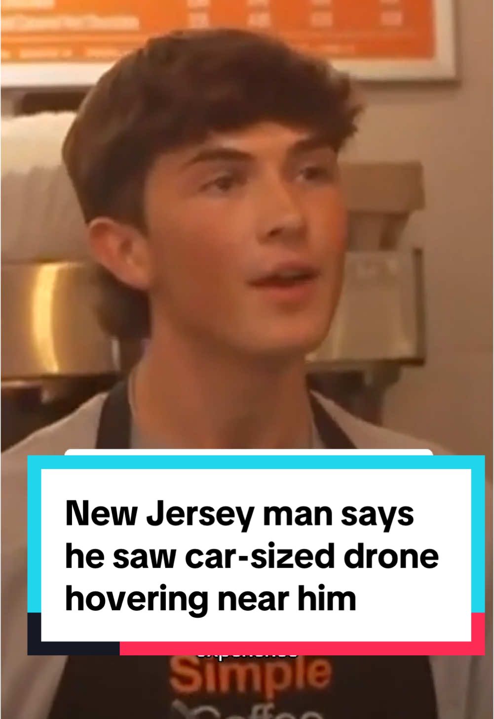 A barista in #NewJersey told CBS News’ Tom Hanson that he saw a drone the size of a small car over a golf course while he was driving. He also said the large drones “sound like a helicopter,” but the smaller ones, “you can’t really hear anything at all.” As local and federal officials investigate the mysterious drones over the Garden State, the barista said people in his coffee shop have discussed their own theories: “I’ve heard everything from Russian spies to an alien invasion.