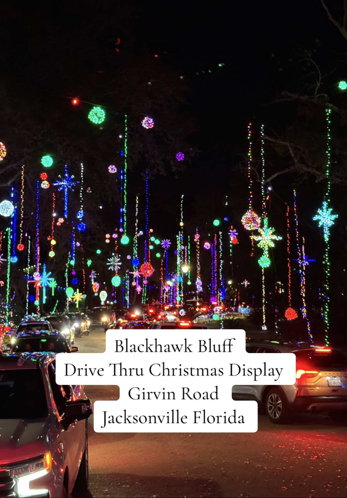 📍Jacksonville, Florida New core memory unlocked! Driving through the Blackhawk Bluff neighborhood off of Girvin Road to see their incredible Christmas light display! 🎄✨ Going on through January 1st, 2025 you can drive through this beautifully decorated neighborhood and enjoy all the amazing christmas lights! And the best part is that it is completely FREE.  Don’t miss this magical experience — if you are in the Jacksonville area it’s a must see! 🌟 #jacksonville #jacksonvilleflorida #jaxfl #christmas #datenight #christmasinjacksonville #christmaslights #beautiful #blackhawkbluff #girvinroadlights 