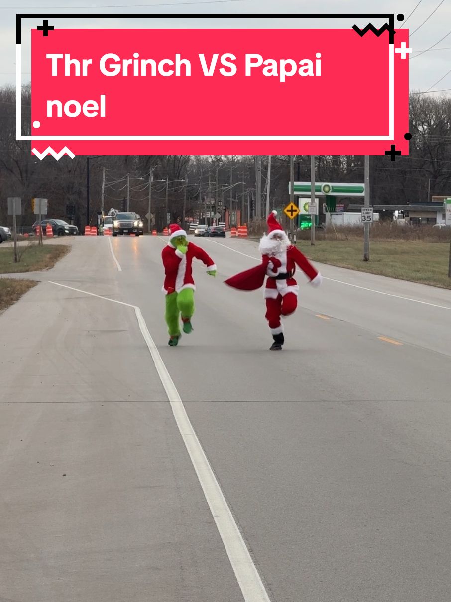 Thr Grinch vs papai Noel #thrgrinch #papainoel #santaclaus #corrida #natal #jefersonlemes1 