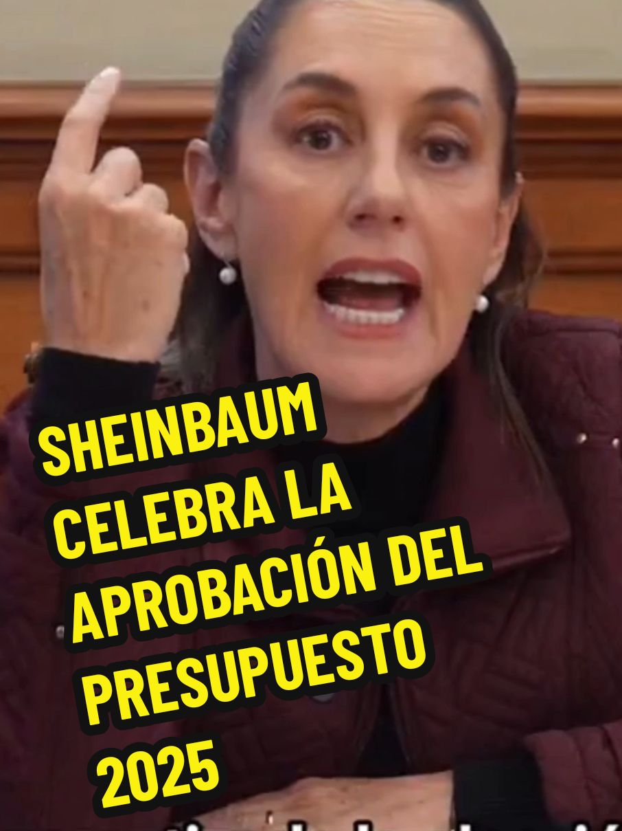 Sheinbaum festeja la aprobación del presupuesto 2025 