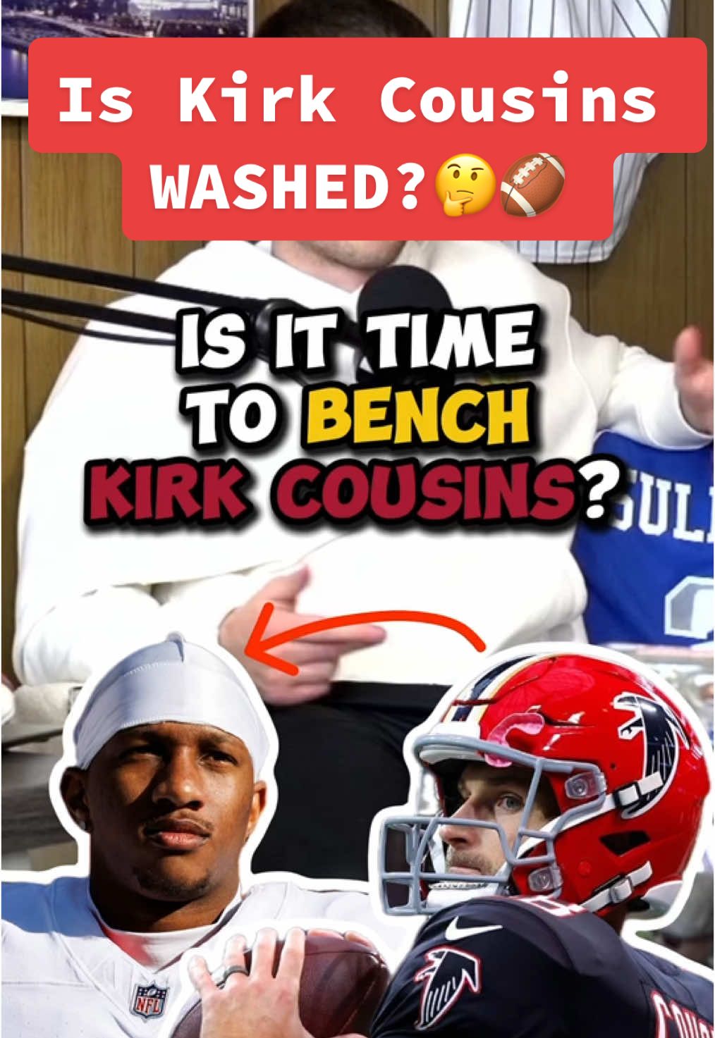 Is Kirk Cousins WASHED?🤔🏈 #atlantafalcons #kirkcousins #michaelpenixjr #nfl #nflfootball #nflnews #nfldebate #nflrankings #fantasyfootball #nfltiktok #fypnfl #fyp 