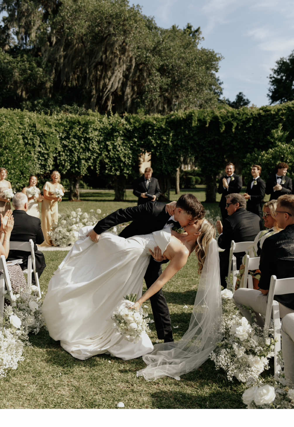 Thought he got stung by a bee, until after the ceremony we found out they had passed out. They were totally okay and we all laughed about it eventually!