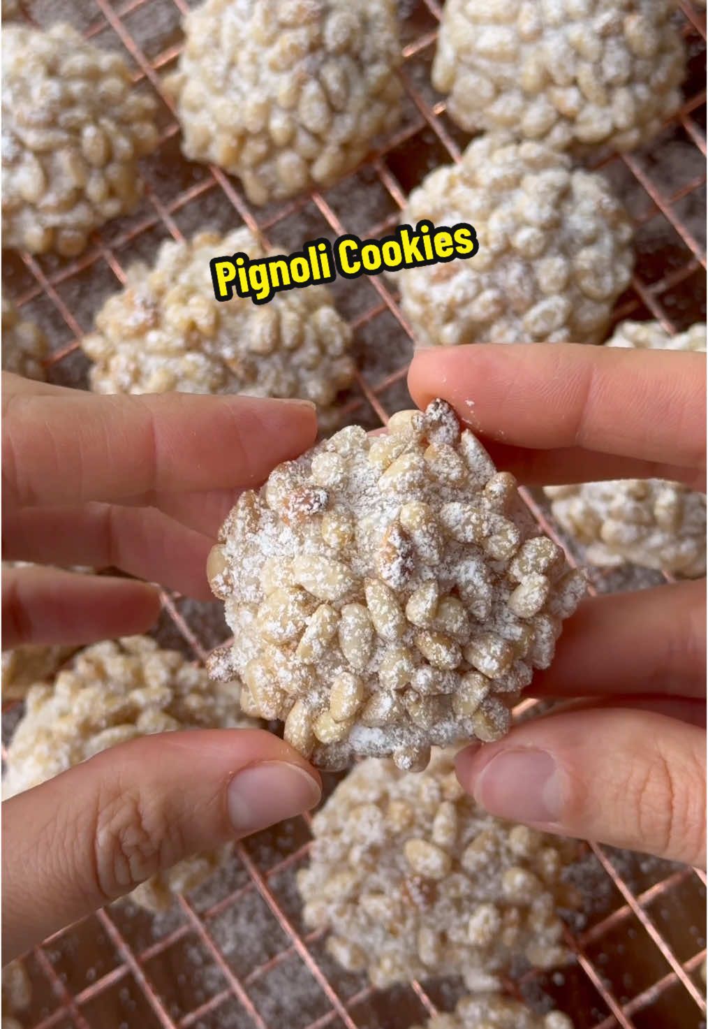 Classic Pignoli Cookies by @Lisa Thompson ✨  These classic Italian pine nut cookies are chewy, nutty, holiday cookies made with just 7-ingredients. Get the full recipe below! INGREDIENTS: 1 (7-ounce) tube almond paste 3/4 cup granulated sugar 2 large egg whites 1 1/4 cups blanched almond flour 1/2 teaspoon kosher salt 1/4 teaspoon almond extract Powdered sugar, for dusting (optional) RECIPE: 1. Preheat oven to 350F. Line two baking sheets with parchment paper. 2. Add sugar, almond paste, and salt to a food processor. Process until the mixture looks like wet sand. 3. Add egg whites, almond extract, and almond flour. Process until dough is homogenous. 4. Scoop dough into 1 tablespoon-size portions, then roll each dough ball in pine nuts. 5. Bake, for about 13 minutes rotating halfway through. 6. Let pignoli cookies cool completely, then dust with powdered sugar, if desired. #feedfeed #cookies #christmascookies #christmas #holiday #holidaycookies #holidaybaking #EasyRecipe #pignolicookies #realhousewives #italian #italiancookies #italiandessert  