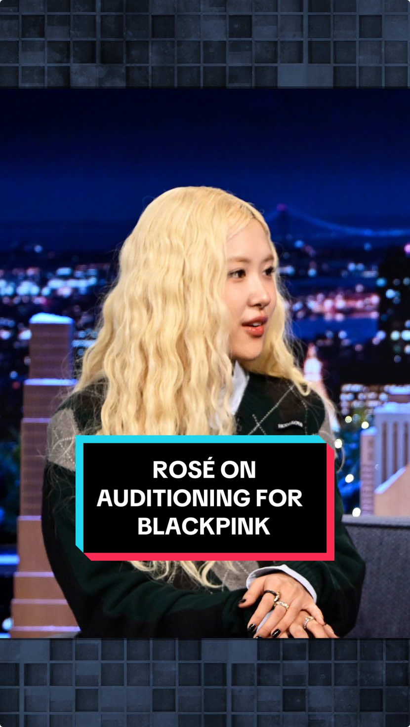 @ROSÉ on auditioning for @blackpinkofficial: “I thought I was not going to get it at all.” 🥹 #FallonTonight #TonightShow #ROSÉ #BLACKPINK #BLINKS #ROSÉonFallon #rosiebyROSÉ #JimmyFallon  