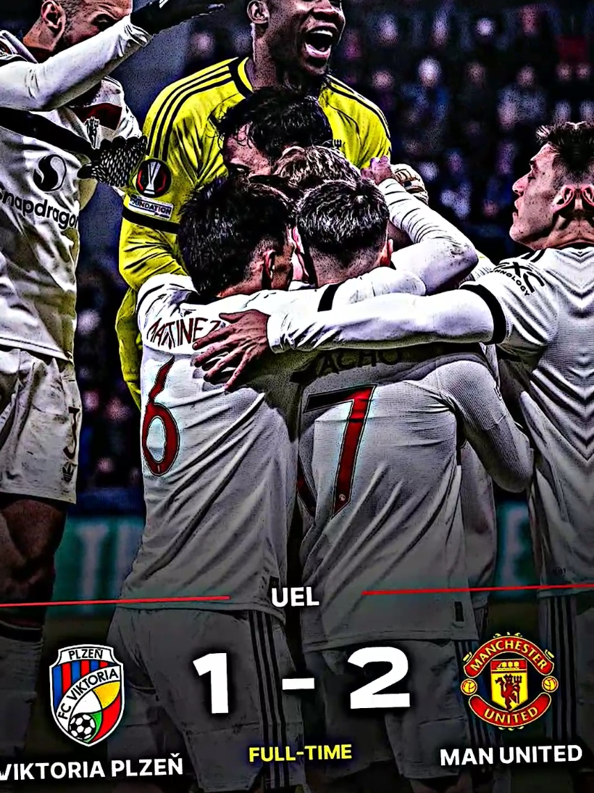 Viktoria Plzeň vs Man Utd UEL #viktoriaplzen #manchesterunited #uel #football #fyp 