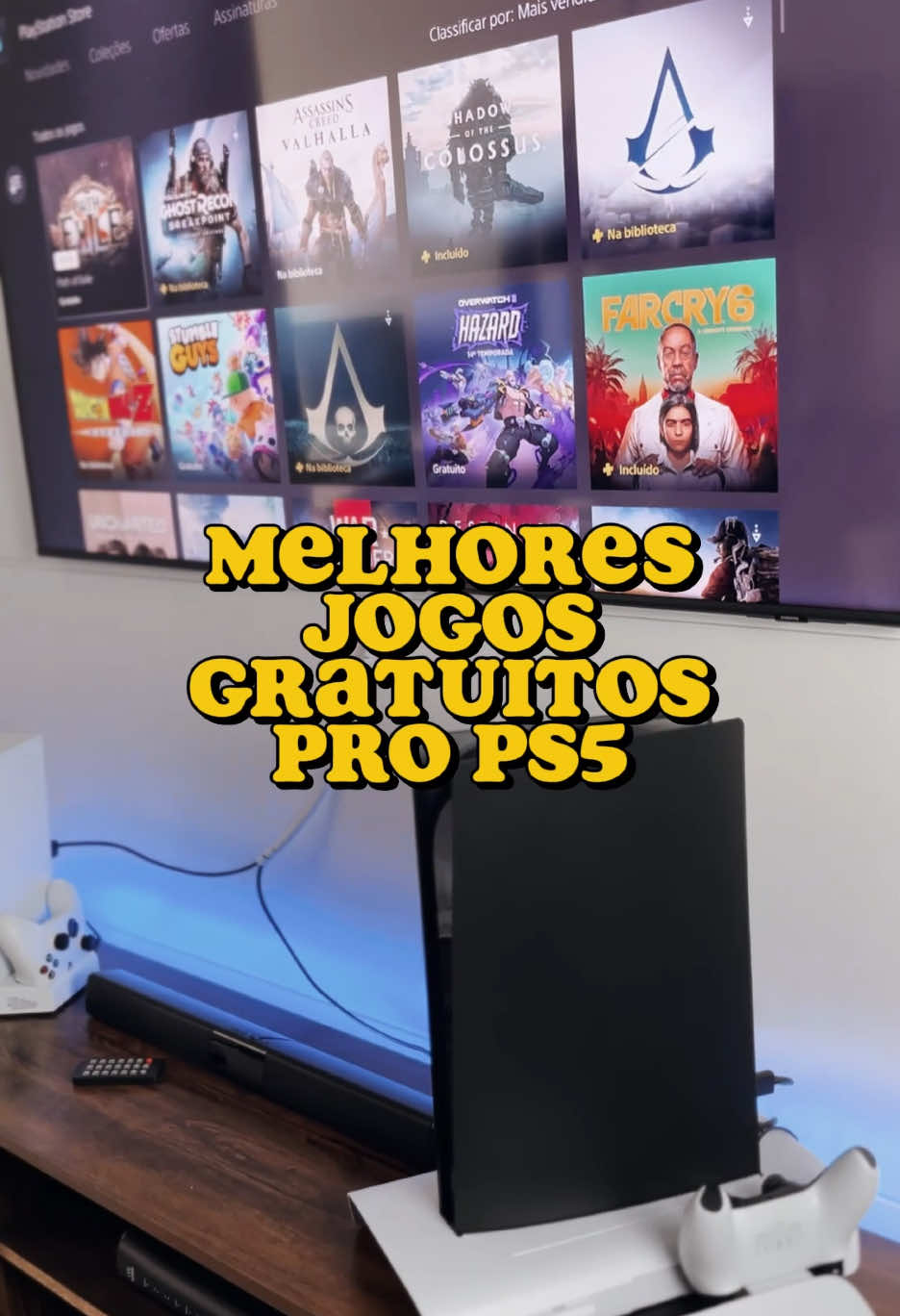 Melhores jogos gratuitos pro PS5! #playstation #ps5 #ps5slim #ps5pro #console #sony #freetoplaypsstore #playstation_br #playmakersbrasil 