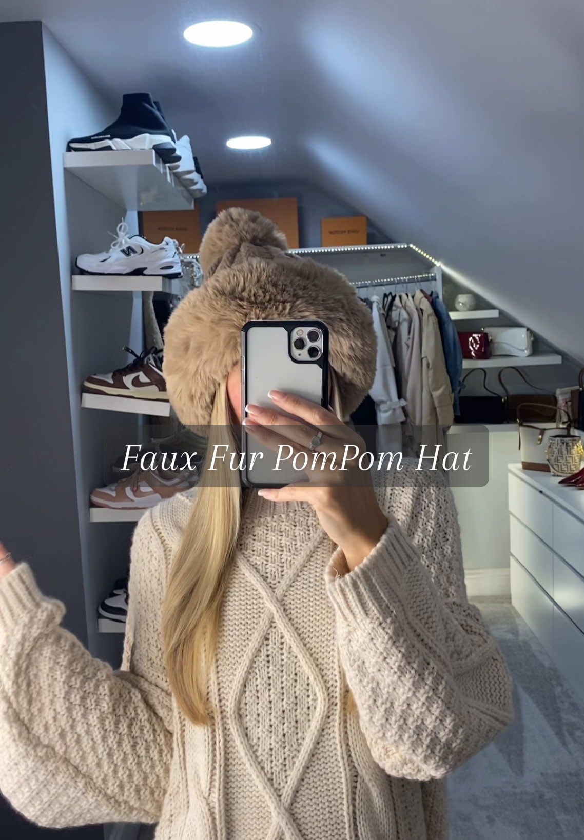 This faux fur hat is a dream 😍 @JCUK Outlet  #fauxfur #hat #pompomhat #winterfashion #tiktokmademebuyit 