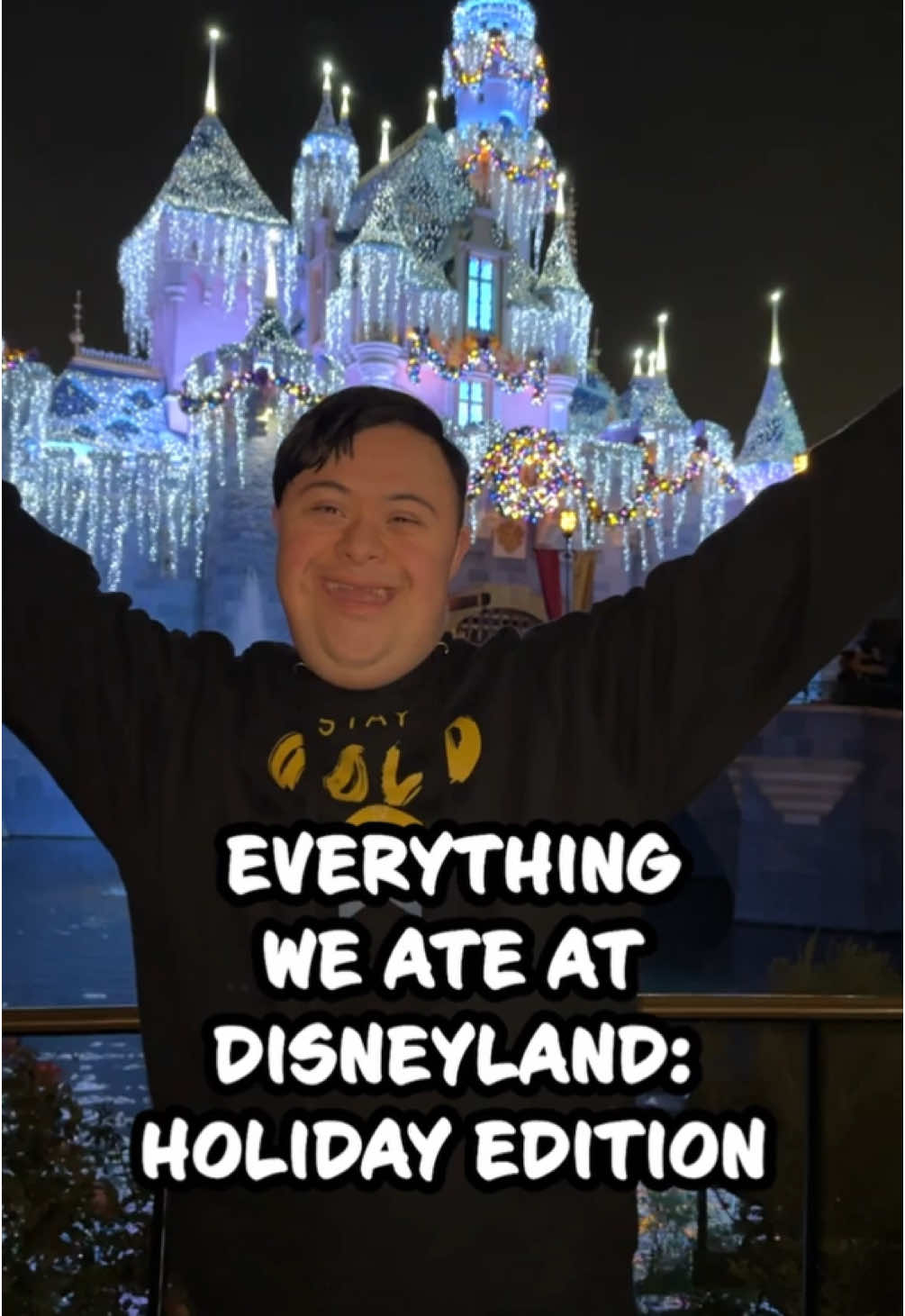 Food at Disney will always be the way to our hearts 😍 #disneyland #holidayfood #disney #wholesome #family #brotherlove #downsyndrome 