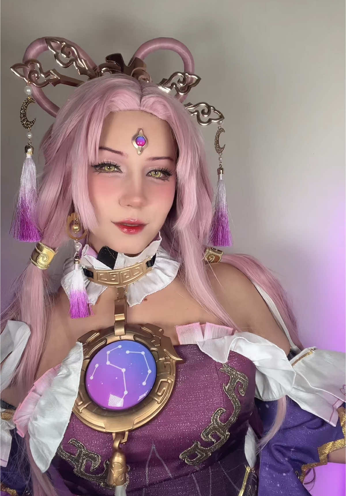 NEW COSPLAY!! 💕 my wig is from @Koollia_Official !! Thank you soo much!! The wig is soo beautiful and well made!! 🥹 u can use my discount code: beauty for 10% off ❤️ #fuxuan #HonkaiStarRail #cosplay #wigs 