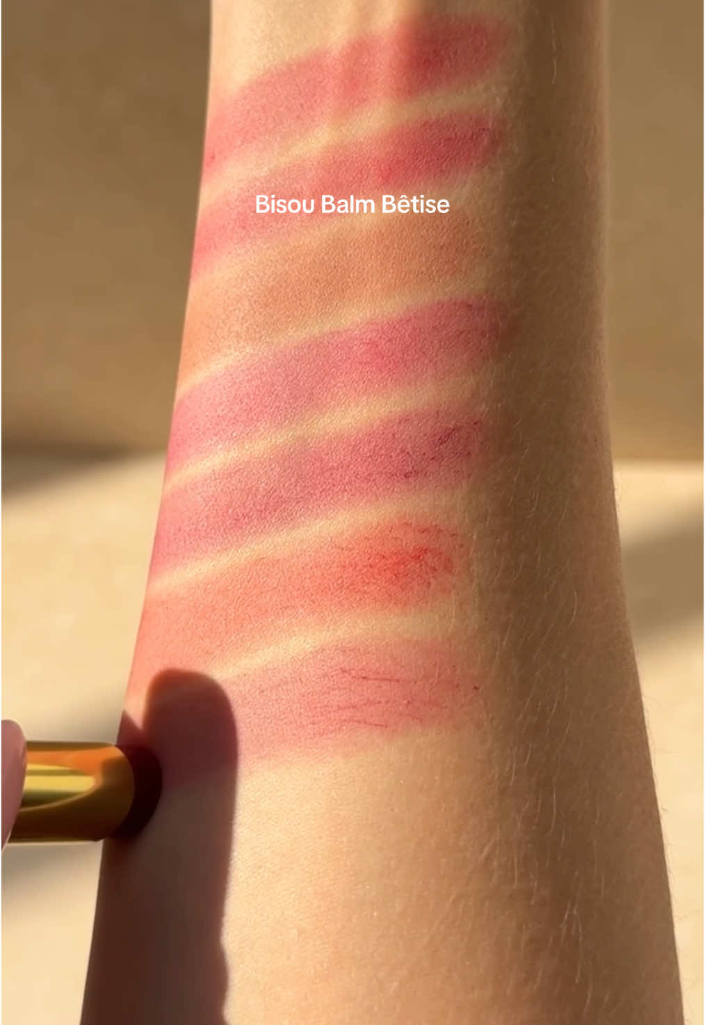 Swatching every shade of Bisou Balm. Which shade is speaking to you most today? #violettefr #frenchbeauty #vfr #frenchgirlmakeup #bisoubalm 