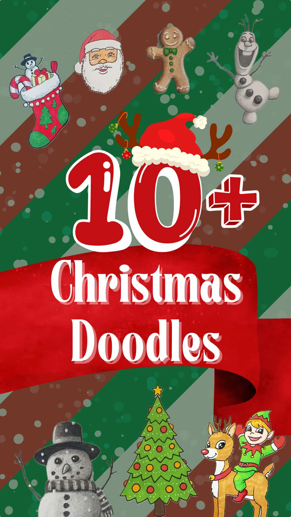 10+ Fun and Easy Christmas Holiday Drawings! 🎄🎅🎁 Grab your pencils, paper, and markers & follow along with me! #drawingtutorial #howtodraw #christmasart #drawingtips