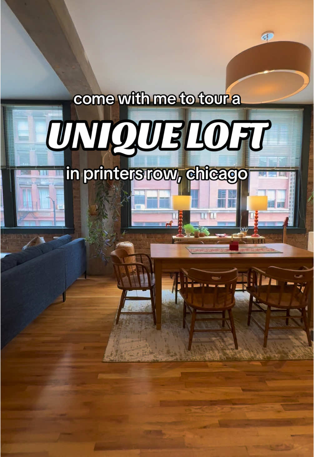Enjoy a full apartment tour of this uniquely stunning loft for rent in printers row, chicago. 🏙️💭 This 2 bed 1.5 bath beauty is available now for $3,095/mo — listed just in time for you to settle in before the holidays! 🎁  Fill out the intake form 🔗 in our bio to get connected with a leasing agent today. 📲✨ #chicago #apartment #loft #downtownchicago #apartmenttour #fyp 
