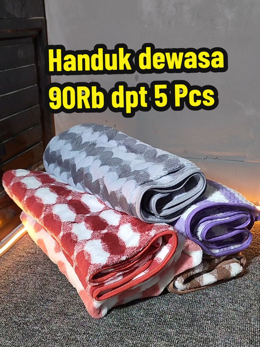 paket hemat Handuk dewasa lembut cuma 90 ribuan dapat 5 pcs #handukdewasa #handukmurah #handukmandi 