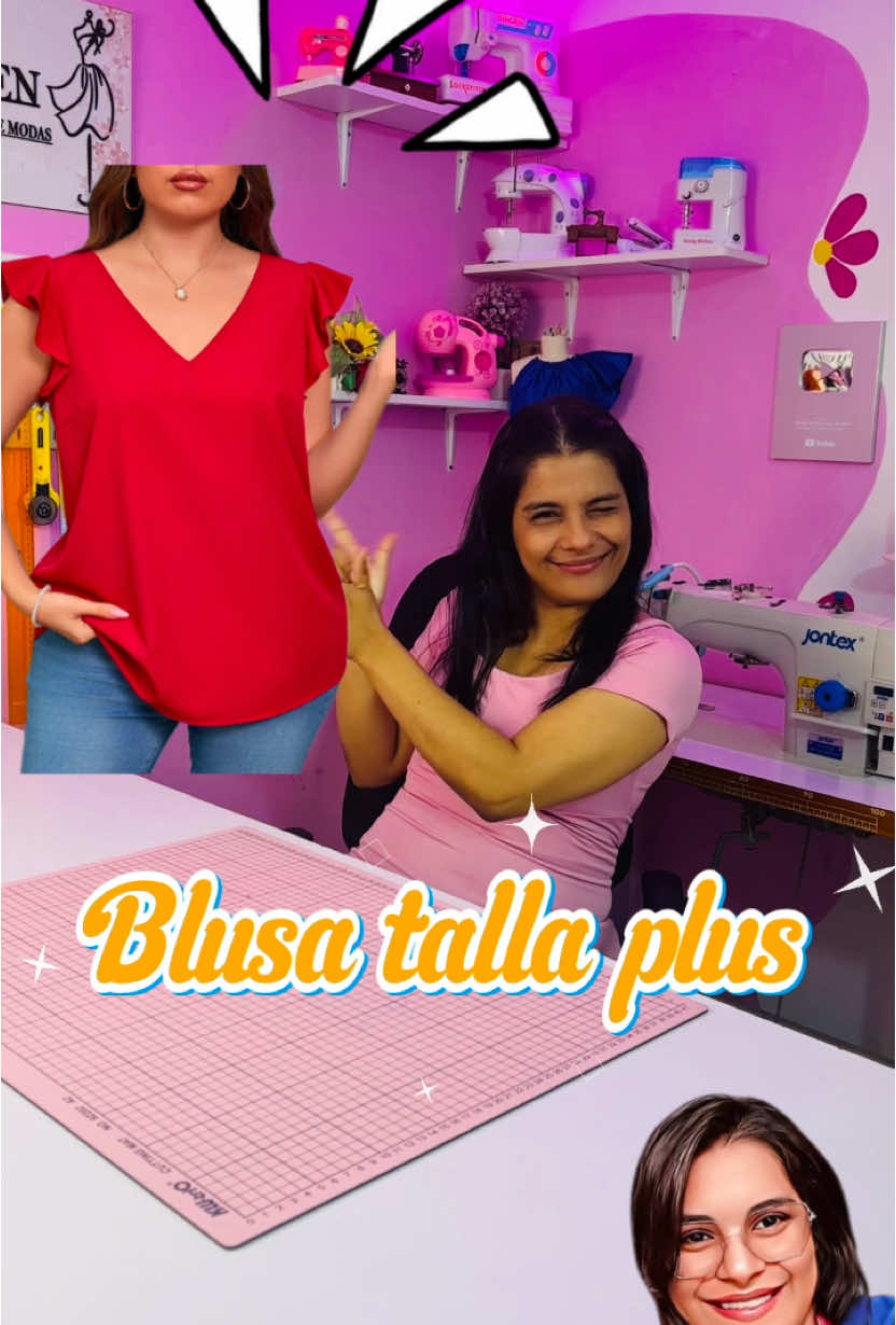 Patronaje de Blusa Talla Plus en 90 segundos    #taller #diseñando #sewing #videosvirales #blusas #blusasdemoda #blusasfemininas #design #costura #tutoriales 