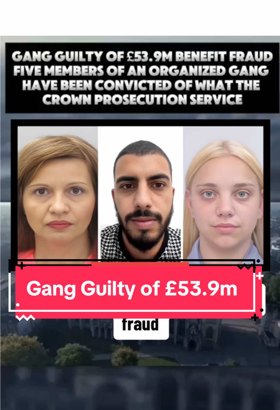 Gang Guilty of £53.9m Benefit Fraud Five members of an organized gang have been convicted of what the Crown Prosecution Service #crime #criminal #gangster #prison #gang #jail 