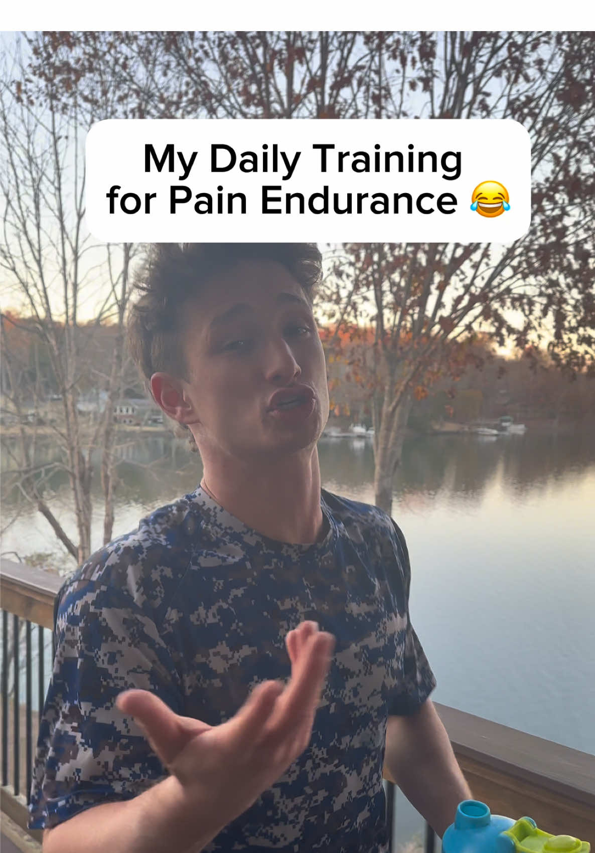 My Daily Pain Training😂🏈😭 @Thread is giving away a free shaker bottle with every subscription this holiday szn! #ThreadPartner #football #donotattempt #professional #funny #athlete #sports #footballtackle #comedyskit 