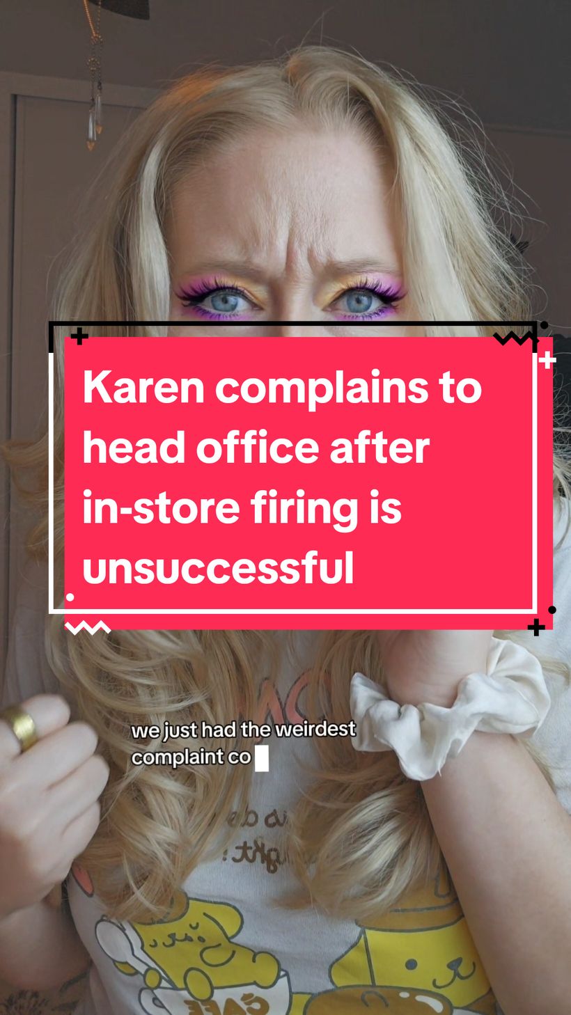 Karen complains to head office after in-store firing is unsuccessful #retail #karens #skits #fyp #customer #customerserviceproblems #cashier #manager #retailproblems #retaillife 