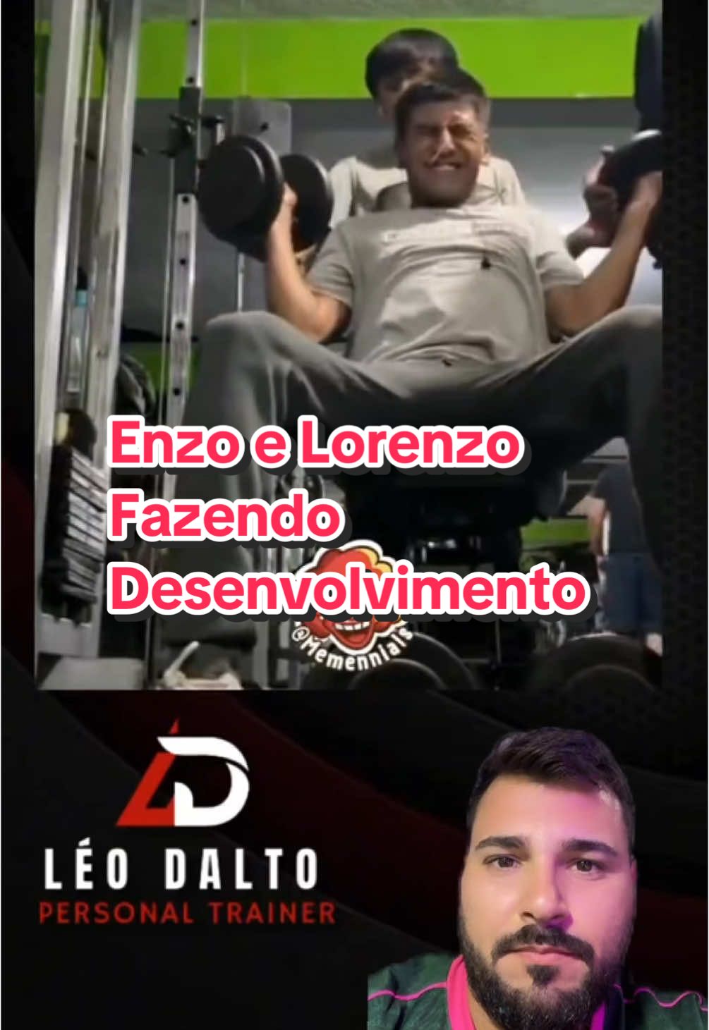 Enzo e Lorenzo fazendo desenvolvimento #academia #fit #Fitness #fitnessmotivation #enzo #queexecucaoridicula #maromba #gymfail #fy #pravoce #foruyou #gymreact #musculação #probiotica #soupro #foryou 