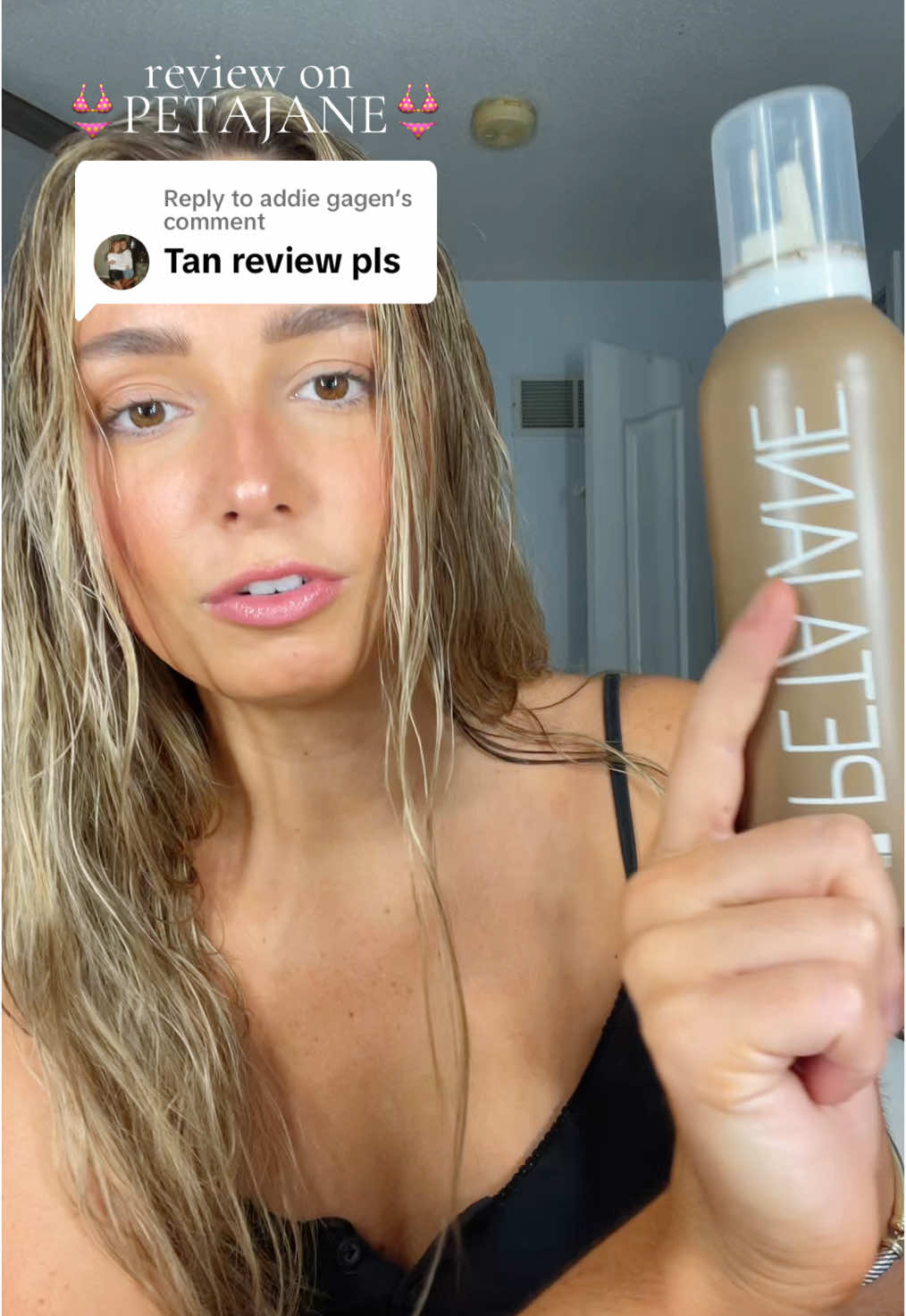 Replying to @addie gagen LOVEEEEE @Peta Jane Beauty sponsor me😅 #selftan #petajane #petajanebeauty #tan #fyp 