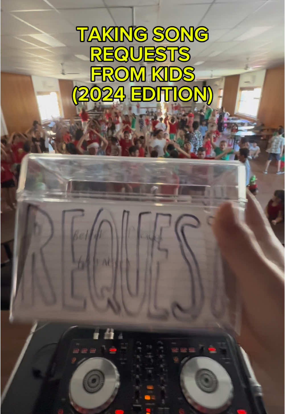 It’s that magical time of year again when I DJ for children and take their requests! #djrequests #songrequests #djing #djlife 