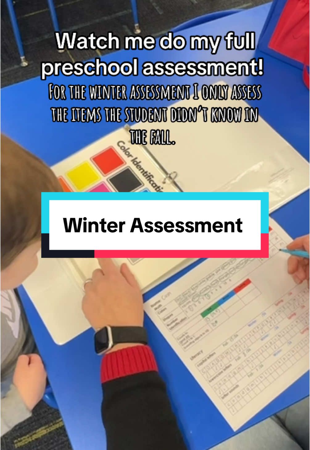 Watch as I conduct my preschool assessment, a process I repeat three times a year using the same set of papers. In this winter assessment, I focus only on the items each child did not know from the first assessment, streamlining the process to gather the most relevant information quickly. In preschool, where traditional grades are not given, the aim is to efficiently identify each child’s growth areas. Stay tuned for a follow-up video where I’ll share the results and discuss how we use this information to support each child’s development. Find this assessment tool, my detailed checklist, and other resources on my website at preschoolvibes.com.