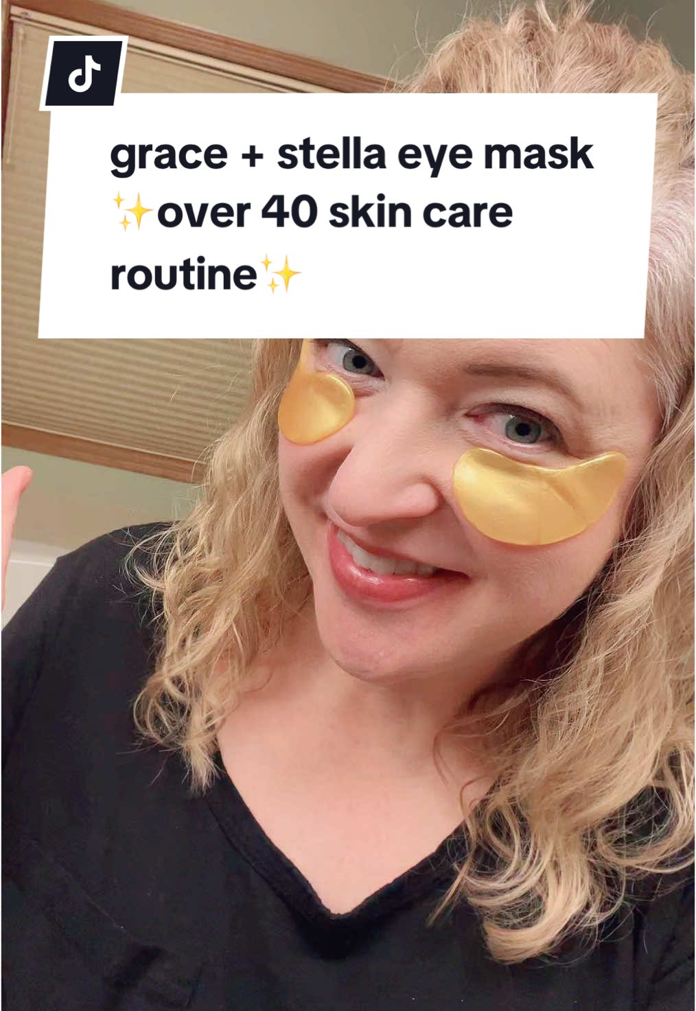 ✨OVER 40 SKIN CARE ROUTINE✨ Add these Grace + Stella under eye patches to your skin care routine. They’ll leave your skin feeling refreshed, smooth and hydrated! #graceandstella #eyemask #skincareroutine #over40skincare 