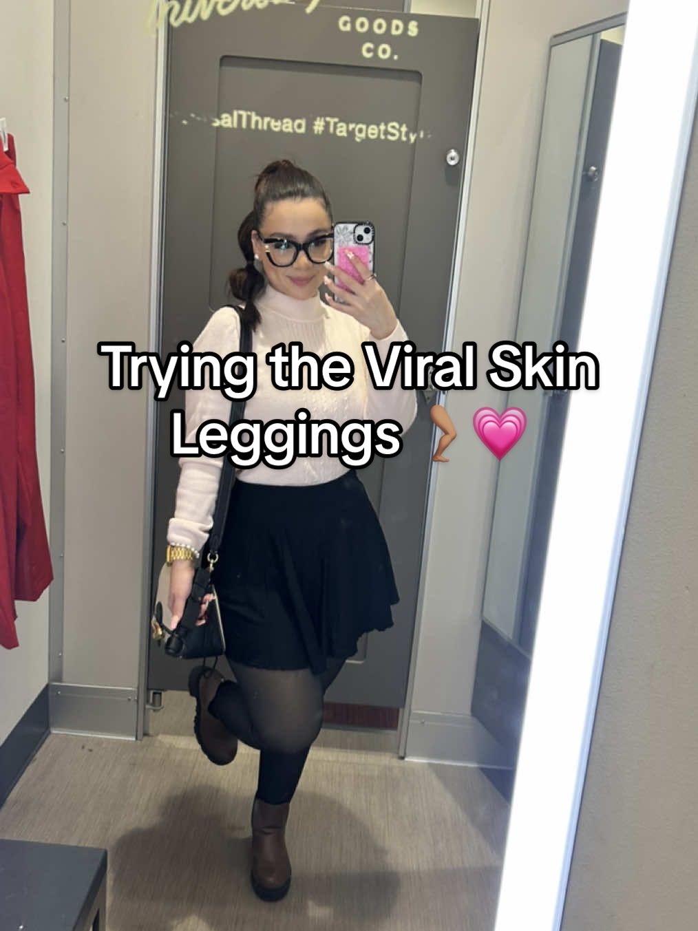 For my curvy & short girlies I suggest a size Large. 🥰 #viralleggings #skinleggings #fypシ゚viral 