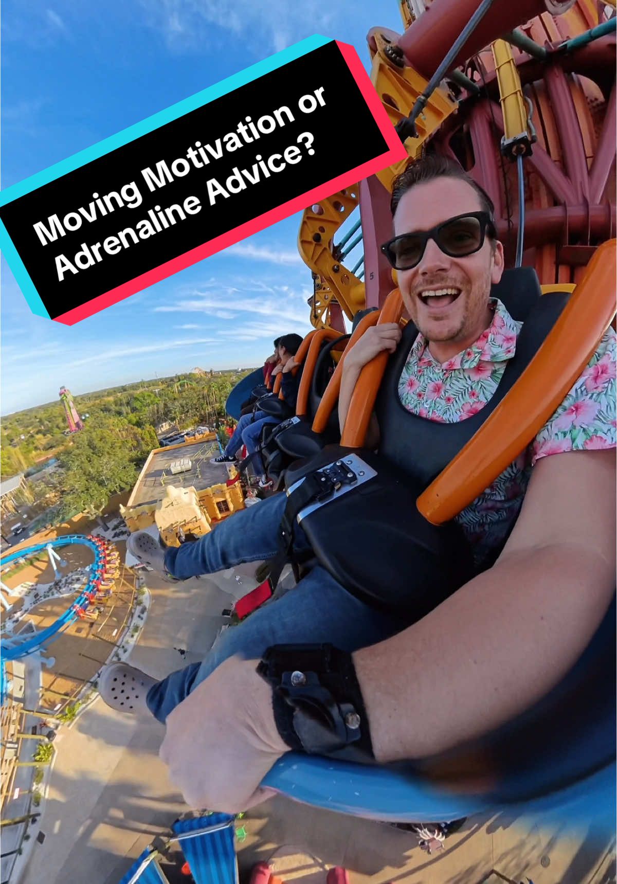 Adrenaline Advice or Moving Motivation? Working on sharing some fun words of wisdom while on some epic rides. Ive wanted to do this for a long time and Falcon’s Fury is the scariest ride I could think of to start this series. Let me know if there are any topics you want me to talk about. #movingmotivation #adrenalineadvice #walruscarp