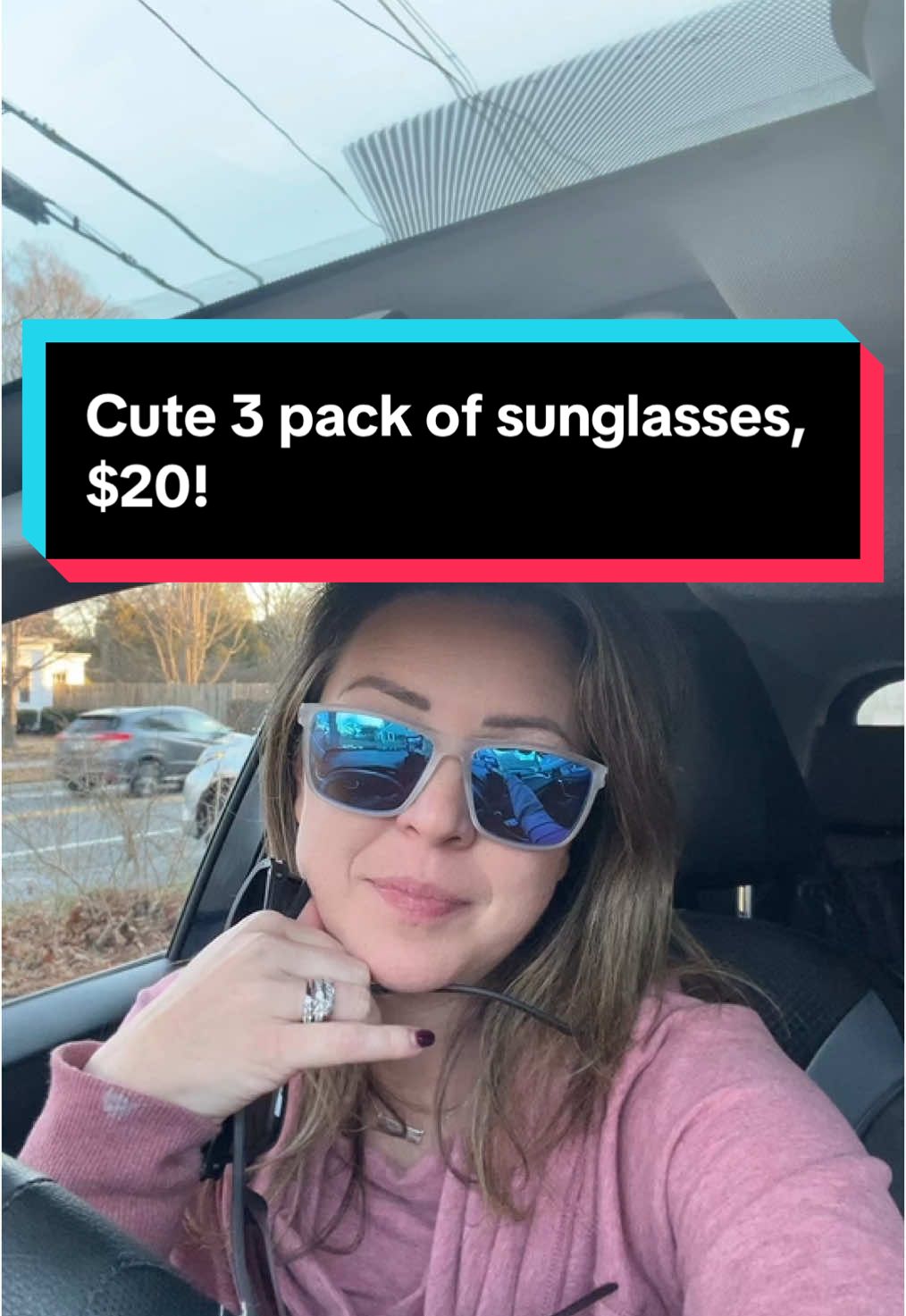 3 sunglass for $20 dollars right now. These are cute, come in a variety of colors, are durable and feel high-quality. And at three for $20… Who doesn’t love that deal? Linking in the caption. #sunglasses #sunnies #tiktokshopsunglasses 