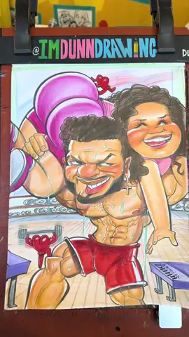 I’m glad this Caricatures was able to “lift” their spirits lol ##workout##gym##weights##caricature##Fitness